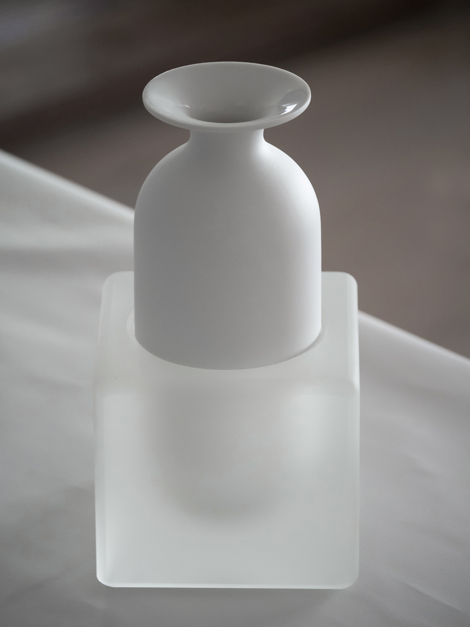 Freddo vase in white for Rosenthal, designed by Debiasi Sandri