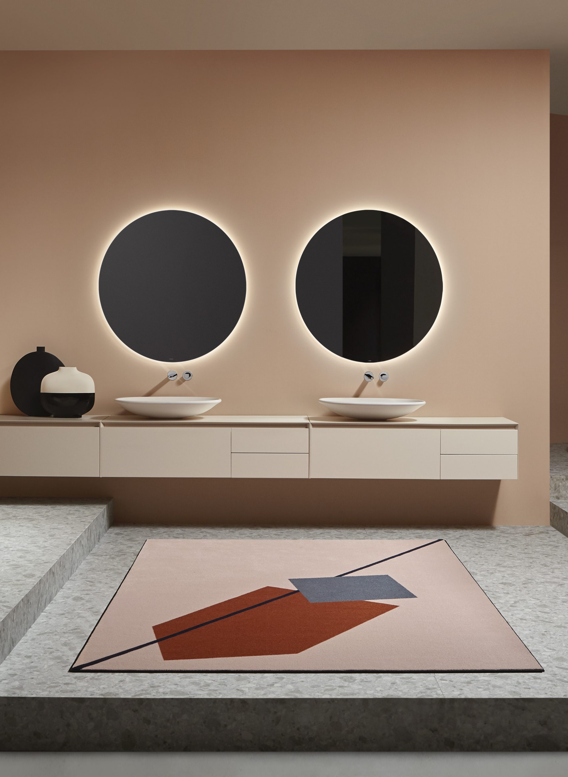 Interior with Rim washbowls by Debiasi Sandri for Antoniolupi