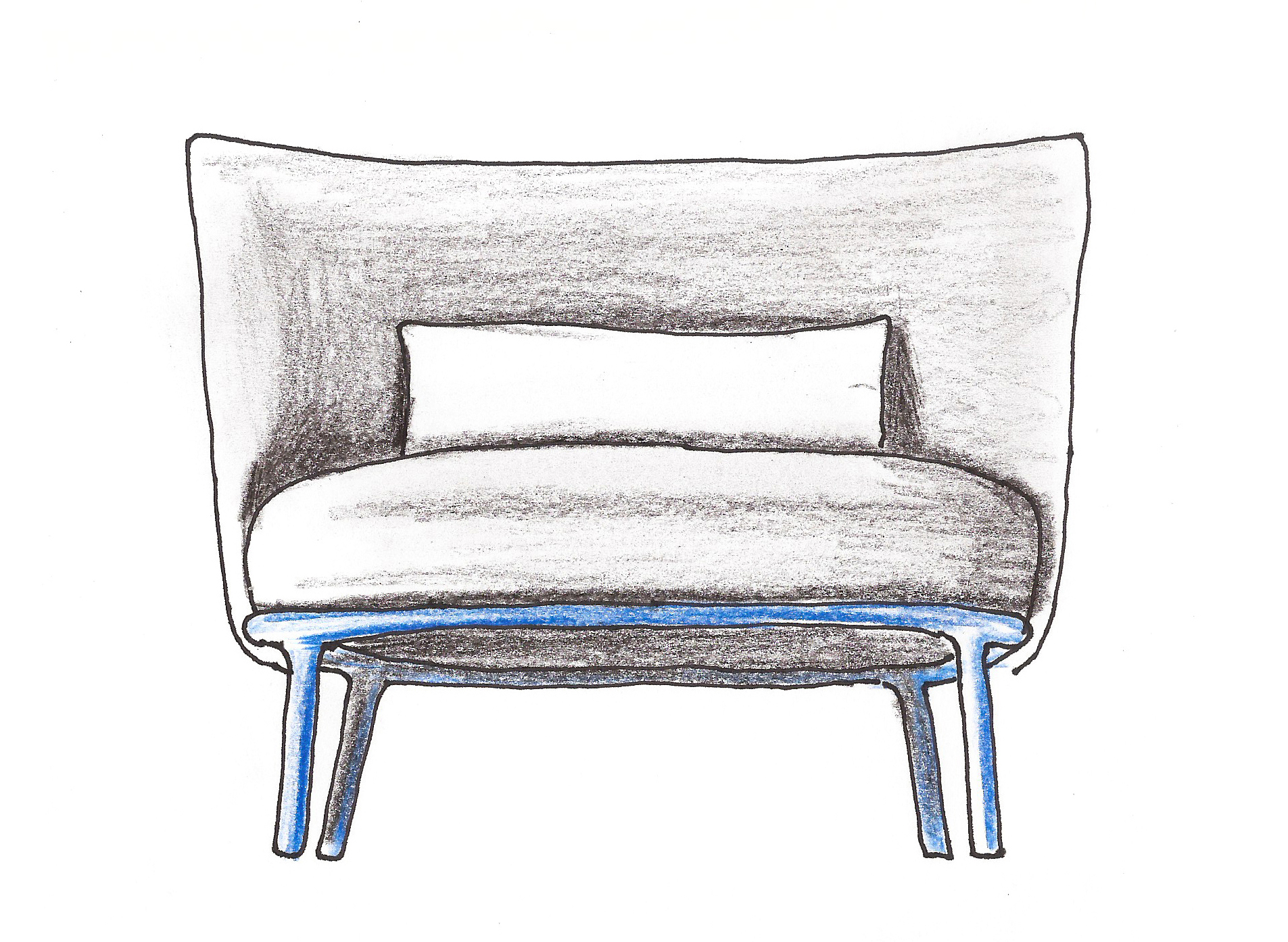 Shift easychair sketch by Debiasi Sandri for Offecct