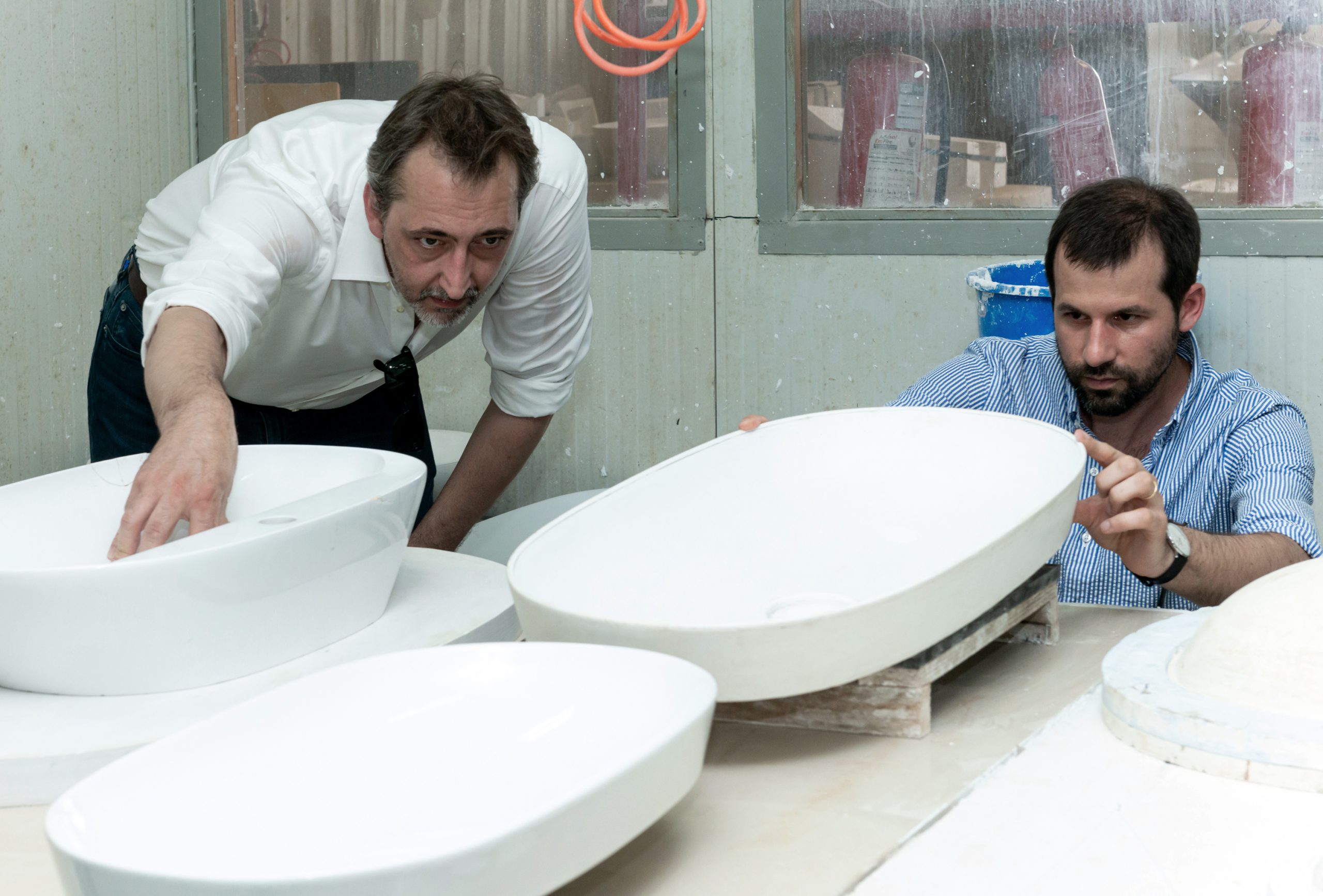 Variant washbasin prototypes designed by Debiasi Sandri for RAK Ceramics