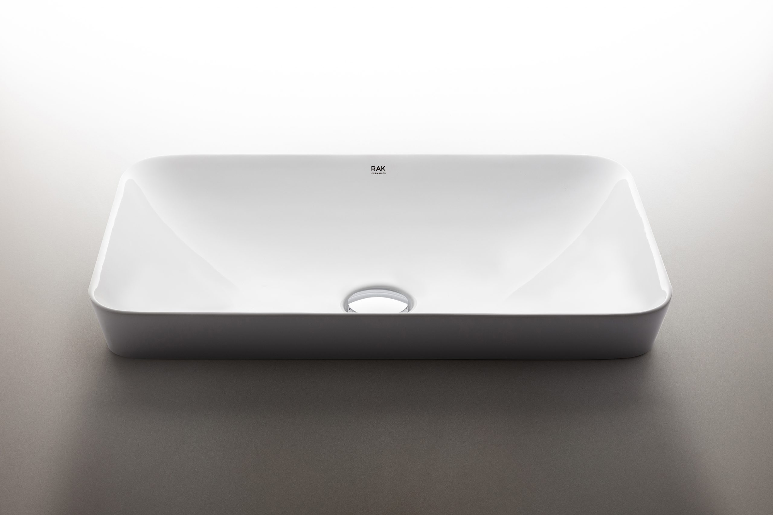Rectangular Variant washbasin designed by Debiasi Sandri for RAK Ceramics