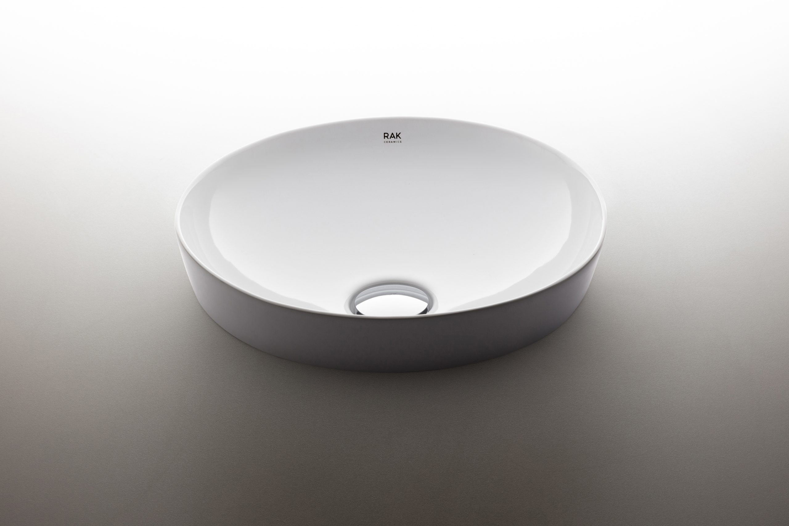 Semi built-in Round Variant washbasin designed by Debiasi Sandri for RAK Ceramics