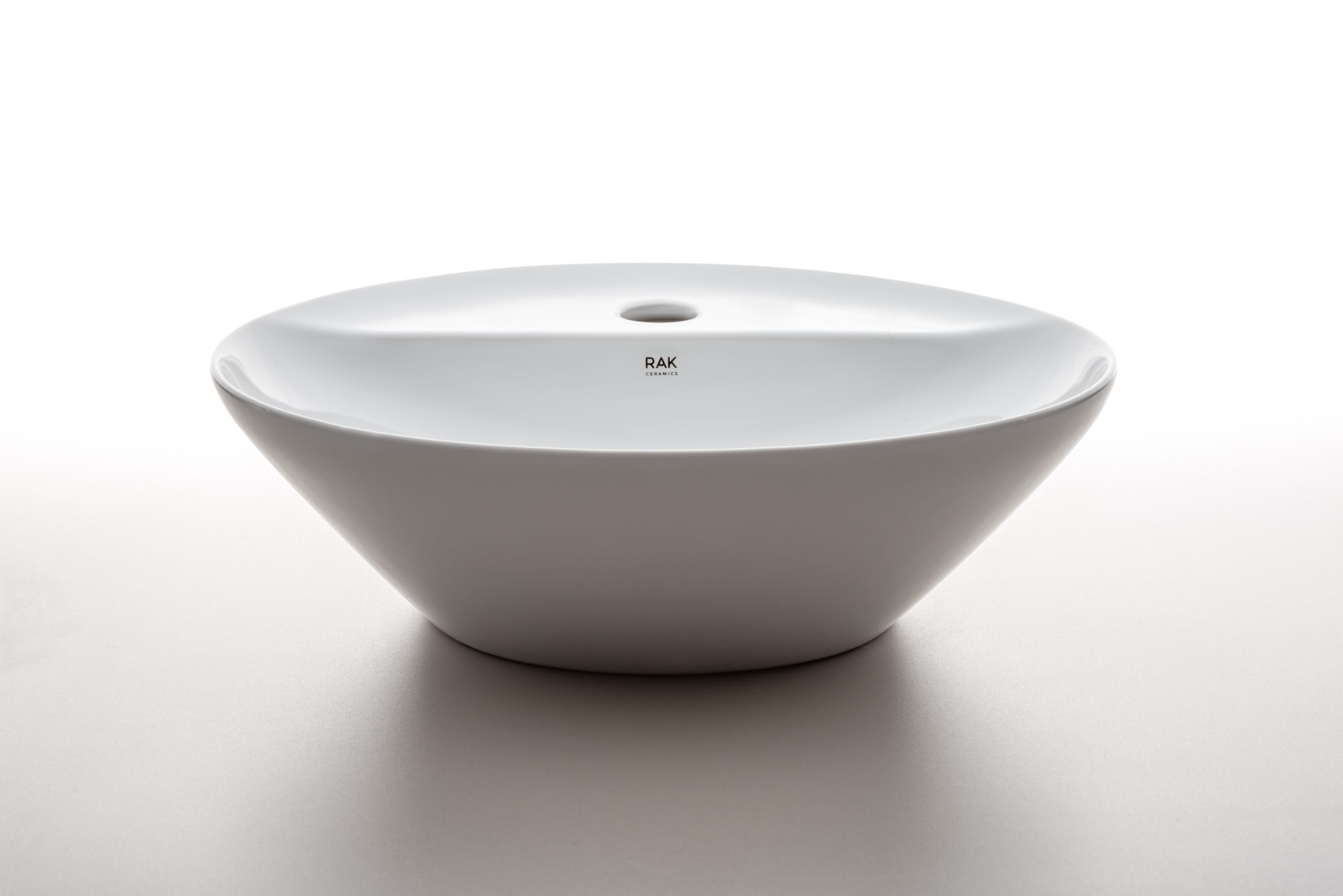 Round Variant washbasins designed by Debiasi Sandri for RAK Ceramics