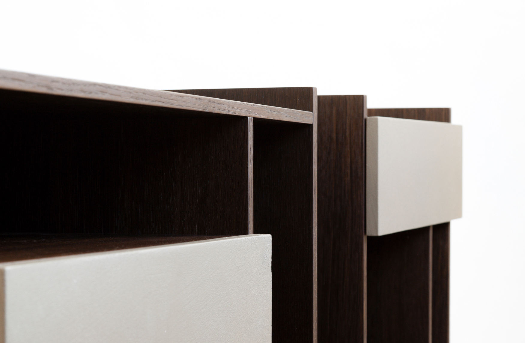 Detail of the Tip drawer units by Debiasi Sandri for Lema